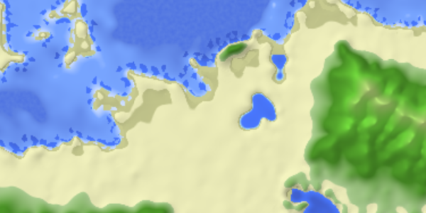 Now with lakes! But also with lake bits appearing in the ocean along the coastline